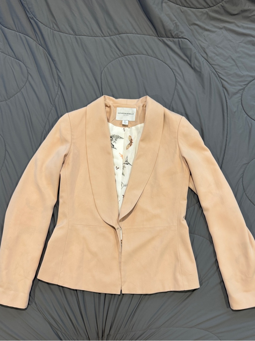 Vince Camuto Light Blush Shawl Collar Ponte Blazer - Picture 1 of 4